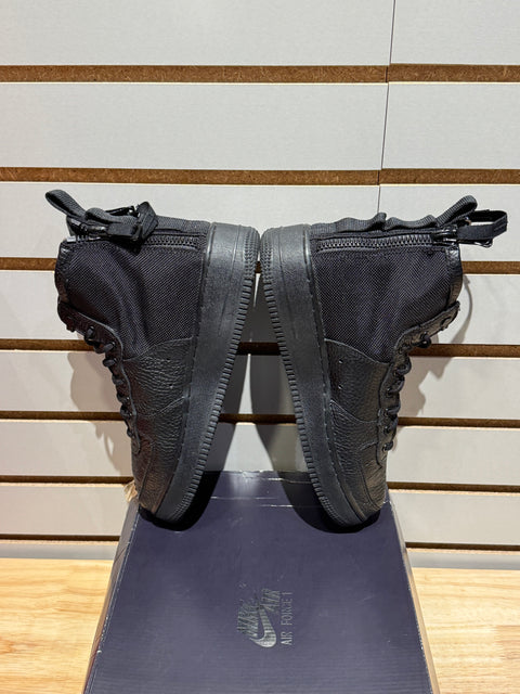 Nike SF Air Force 1 Mid Triple Black (GS) Sz 6.5Y