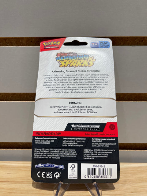 Pokemon Surging Sparks Single Pack Blister