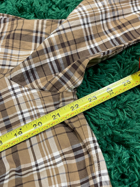 Polo Ralph Lauren Shirt Classic Fit Brown Plaid Button Down