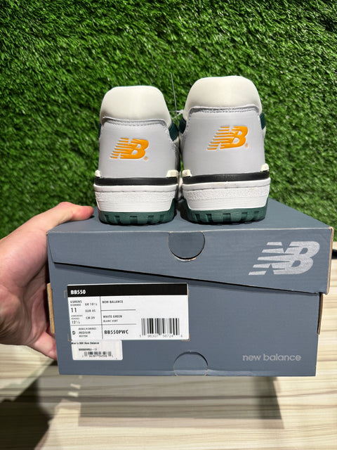 New Balance 550 White Nightwatch Green Sz 11