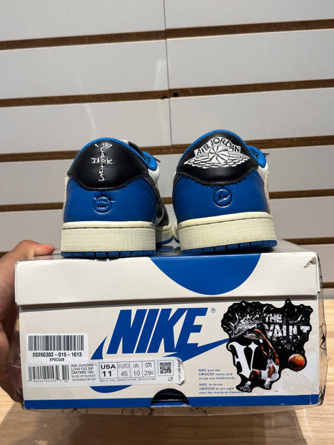Jordan 1 Retro Low OG SP Fragment x Travis Scott Sz 11