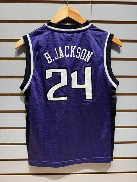Vintage 2000s Kids Reebok Sacramento Kings Bobby Jackson #24 Jersey Sz M