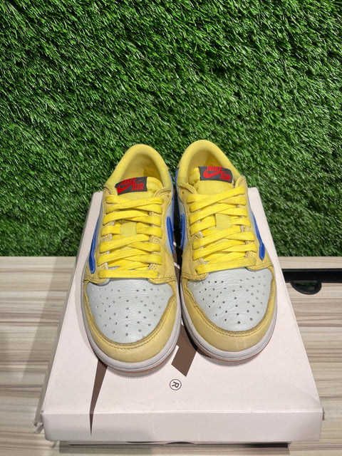 Jordan 1 Retro Low OG SP Travis Scott Canary (Women's) Sz 4M/5.5W