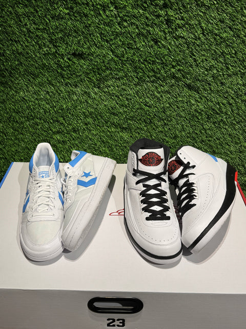 Jordan 2 Retro & Converse Fastbreak Mid Alumni Pack Sz 11M