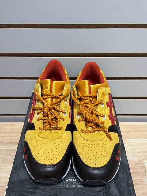 ASICS Gel-Lyte III '07 Remastered Kith Marvel X-Men Wolverine 1980 Opened Box (Trading Card Not Included) Sz 11