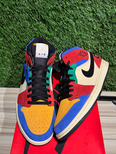 Jordan 1 Mid SE Fearless Blue the Great Sz 11.5