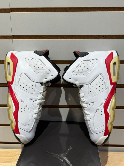 Jordan 6 Retro White Varsity Red (GS)