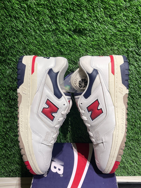 New Balance 550 Aime Leon Dore White Navy Red Sz 10