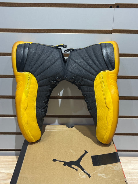 Jordan 12 Retro Black University Gold Sz 13