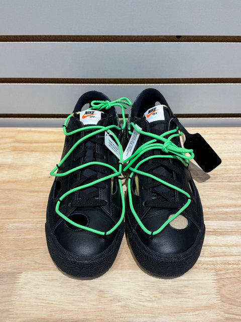 Nike Blazer Low Off-White Black Electro Green Sz 12