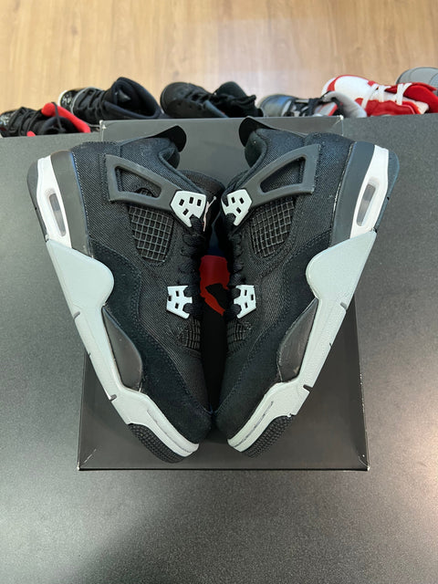 Jordan 4 Retro Black Canvas (GS)