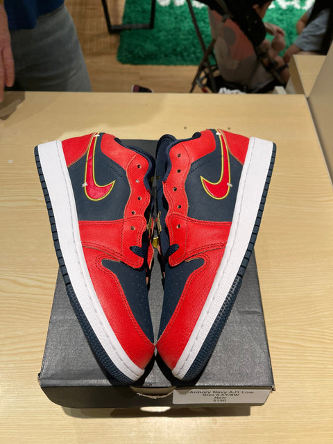 Jordan 1 Low Armory Navy Sport Red (GS)