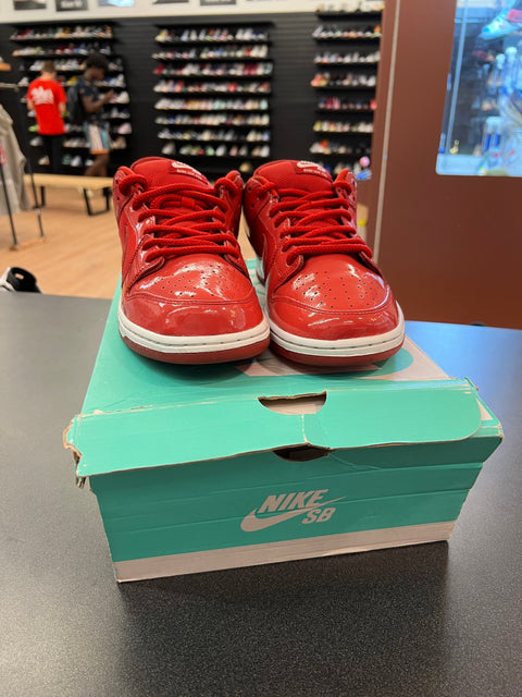 Nike SB Dunk Low Red Patent Leather