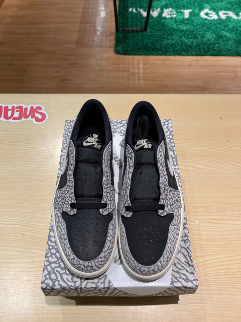 Black Cement Air Jordan 1 Low