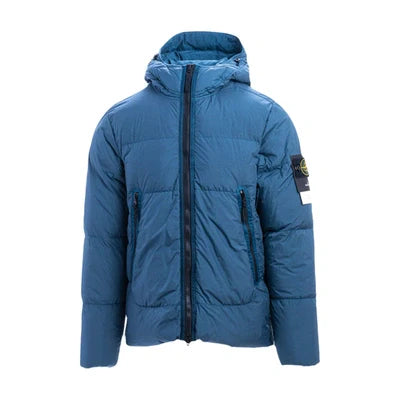 Cobalt Blue Stone Island Puffer