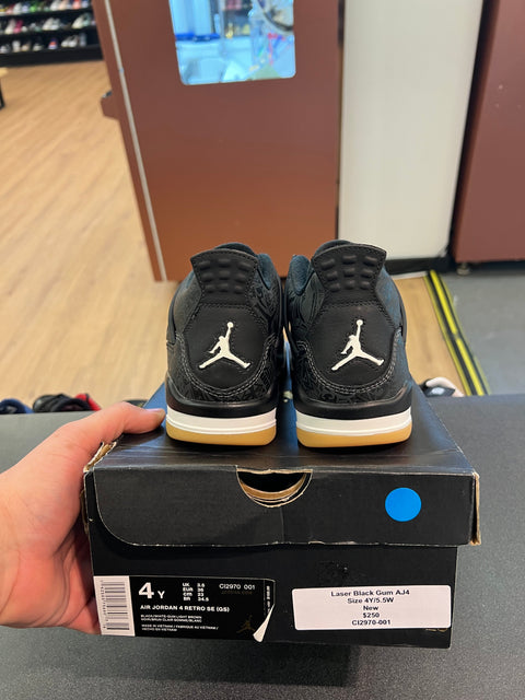 Jordan 4 Retro Laser Black Gum