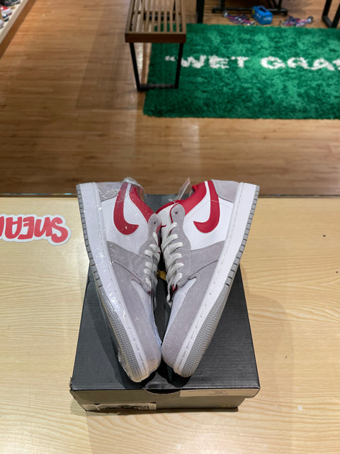 Jordan 1 Low Black Light Smoke Grey Gym Red