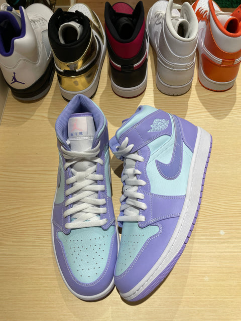 Jordan 1 Mid Purple Aqua