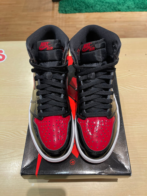 Jordan 1 Crib Bootie Bred Patent (I)