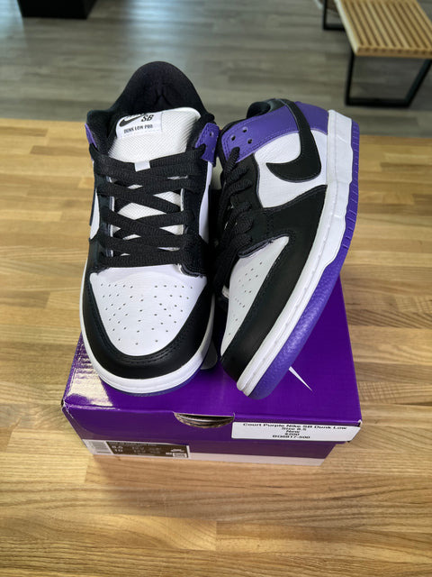 DS Court Purple Nike SB Dunk Low Sz 8.5