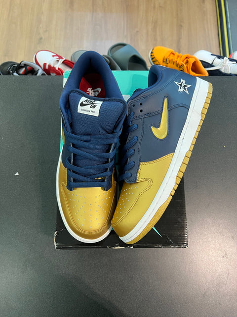 Nike SB Dunk Low Supreme Jewel Swoosh Gold