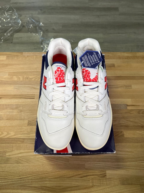 DS ALD White Navy Red New Balance 550 Sz 12