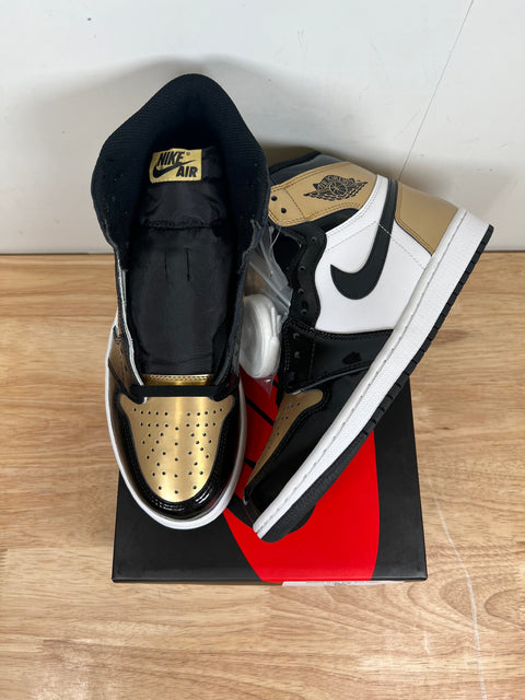 Jordan 1 Retro High NRG Patent Gold Toe