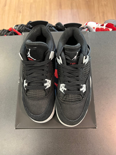 Jordan 4 Retro Black Canvas (GS)