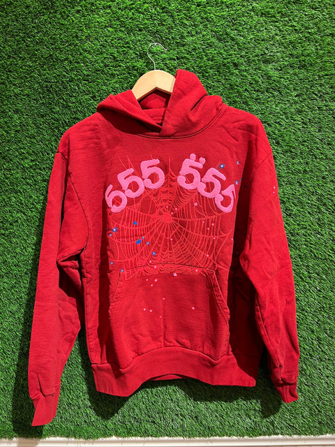 SP5DER Hoodie Red Web