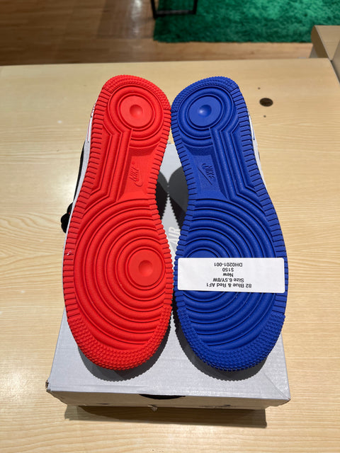 DS 82 Blue & Red Air Force 1 Sz 6.5Y/8W