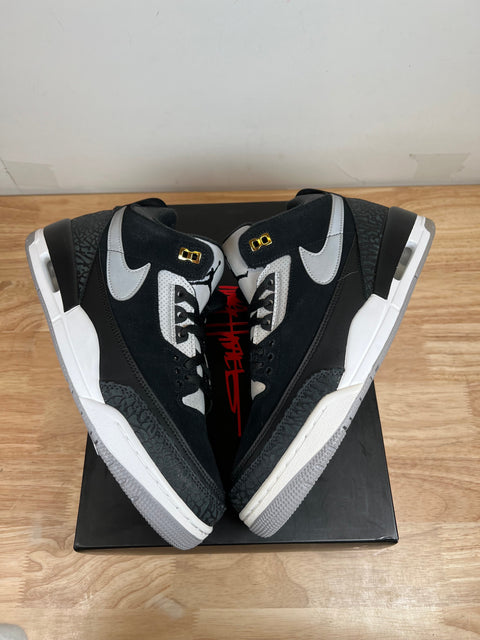 Jordan 3 Retro Tinker Black Cement Gold