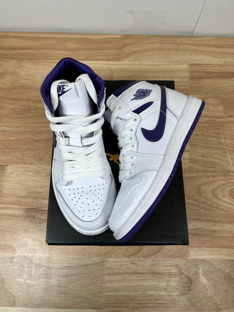 Jordan 1 Low Court Purple White