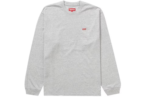 SUPREME Small Box L/S Tee Ash Grey