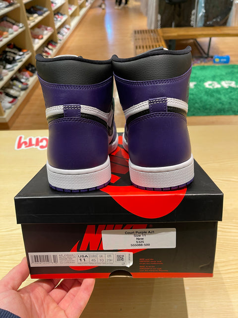 DS Court Purple 2.0 Air Jordan 1 Sz 11