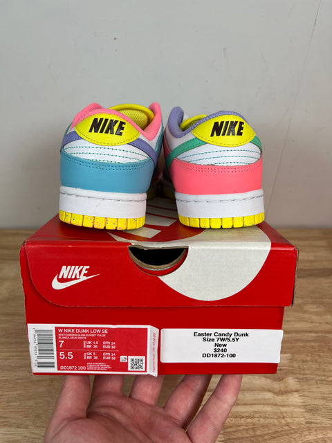 DS Easter Candy Nike Dunk Low Sz 7W/5.5M