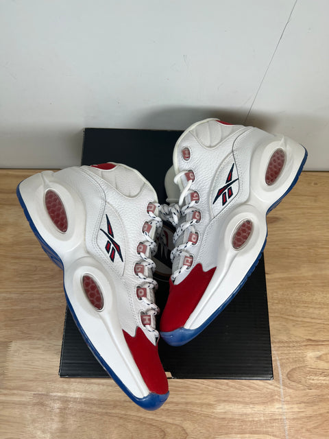 DS Red Toe 25th Anniversary Reebok Question Mid Sz 10
