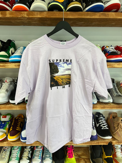 Supreme Light Purple Time Tee Sz XL