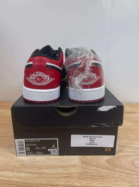 Jordan 1 Low Bred Toe 2.0