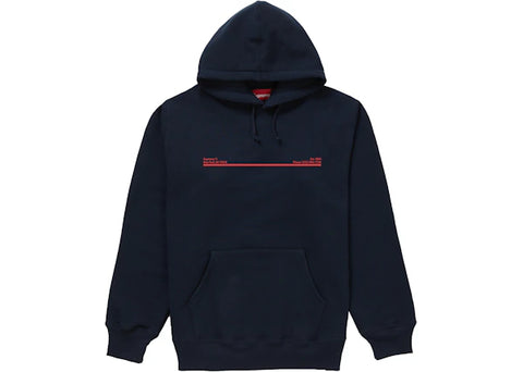 Supreme Shop Hooded Sweatshirt Navy New York City