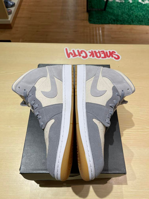 Jordan 1 Mid SE Coconut Milk Particle Grey Sz 13