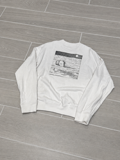 KAWS x Uniqlo Longsleeve Sweatshirt (US Sizing) Off White Sz S
