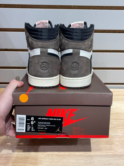 Jordan 1 Retro High OG SP Travis Scott Mocha Siz 8