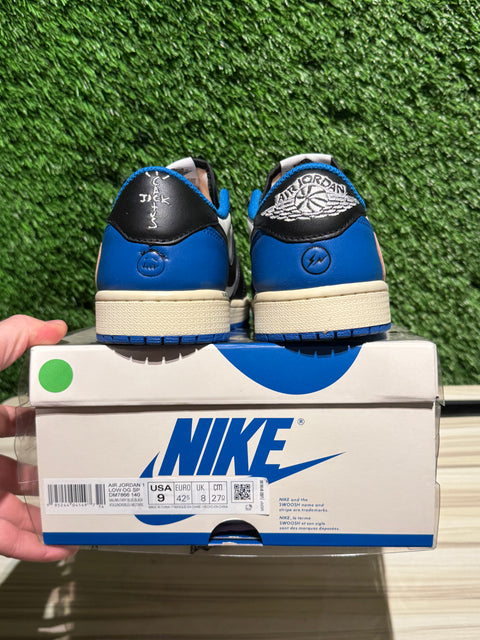 Jordan 1 Retro Low OG SP Fragment x Travis Scott Sz 9M