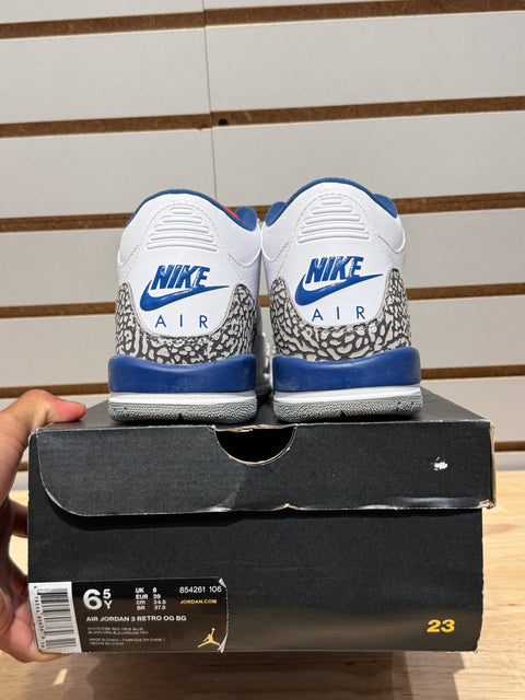 Jordan 3 Retro True Blue (2016) (GS) Sz 6.5Y