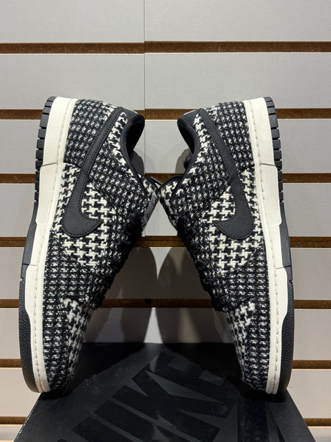 Nike Dunk Low Harris Tweed White Black Multi (Women's) Sz 11M