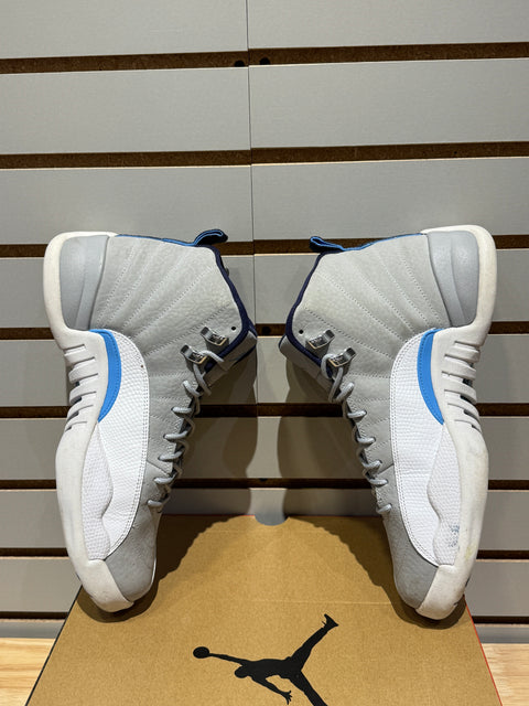 Jordan 12 Retro Grey University Blue Sz 10.5