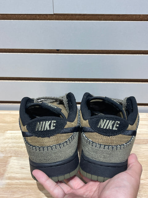 Nike Dunk Low Retro Camo Olive Sz 10