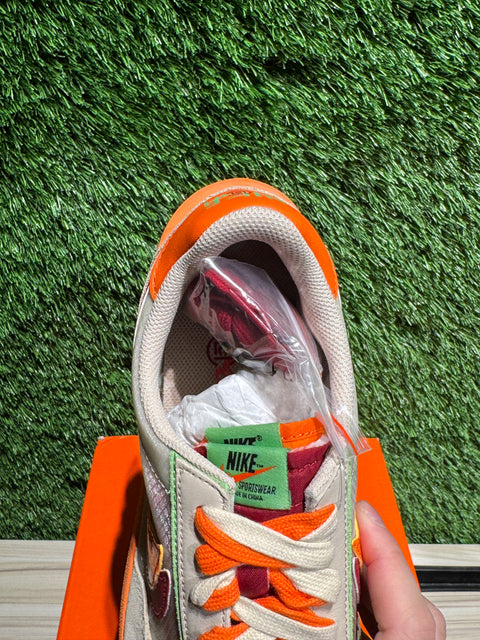 Nike LD Waffle sacai CLOT Kiss of Death Net Orange Blaze