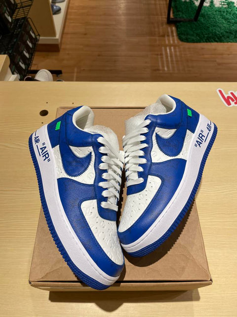 Louis Vuitton Nike Air Force 1 Low By Virgil Abloh White Royal Sz 9.5