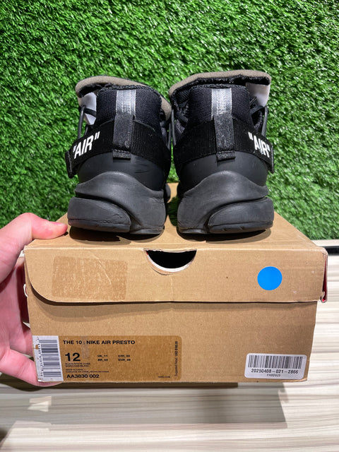 Nike Air Presto Off-White Black (2018) Sz 12M
